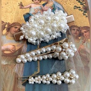 Fashion pearl Hair clips Bundle
